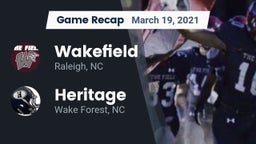 Recap: Wakefield  vs. Heritage  2021