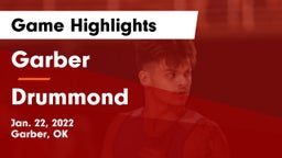 Garber  vs Drummond   Game Highlights - Jan. 22, 2022