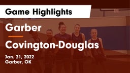 Garber  vs Covington-Douglas  Game Highlights - Jan. 21, 2022