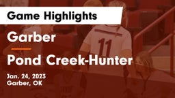 Garber  vs Pond Creek-Hunter  Game Highlights - Jan. 24, 2023