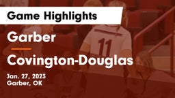 Garber  vs Covington-Douglas  Game Highlights - Jan. 27, 2023