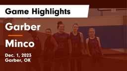 Garber  vs Minco  Game Highlights - Dec. 1, 2023