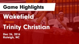 Wakefield  vs Trinity Christian  Game Highlights - Dec 26, 2016