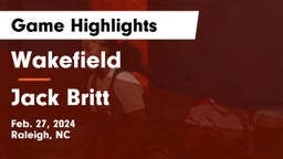 Wakefield  vs Jack Britt  Game Highlights - Feb. 27, 2024