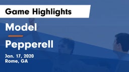 Model  vs Pepperell  Game Highlights - Jan. 17, 2020