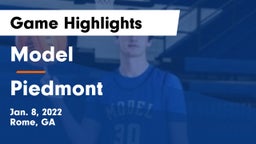 Model  vs Piedmont  Game Highlights - Jan. 8, 2022