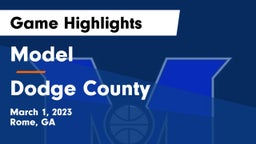 Model  vs Dodge County  Game Highlights - March 1, 2023