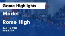 Model  vs Rome High Game Highlights - Dec. 16, 2023