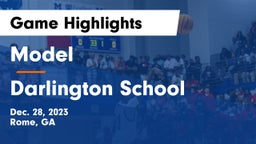 Model  vs Darlington School Game Highlights - Dec. 28, 2023