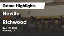 Neville  vs Richwood Game Highlights - Dec. 10, 2019