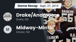 Recap: Drake/Anamoose  vs. Midway-Minto  2019