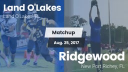 Matchup: Land O'Lakes High vs. Ridgewood  2017