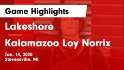 Lakeshore  vs Kalamazoo Loy Norrix Game Highlights - Jan. 14, 2020