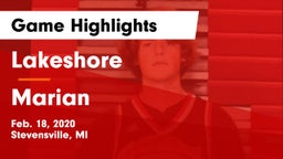 Lakeshore  vs Marian  Game Highlights - Feb. 18, 2020