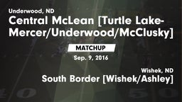 Matchup: Central McLean vs. South Border [Wishek/Ashley]  2016