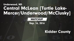 Matchup: Central McLean vs. Kidder County  2016