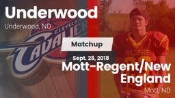 Matchup: Underwood High Schoo vs. Mott-Regent/New England  2018