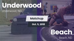 Matchup: Underwood High Schoo vs. Beach  2018