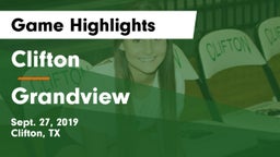 Clifton  vs Grandview  Game Highlights - Sept. 27, 2019