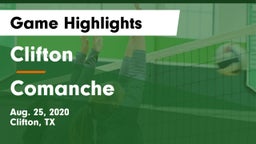 Clifton  vs Comanche  Game Highlights - Aug. 25, 2020