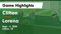 Clifton  vs Lorena  Game Highlights - Sept. 11, 2020