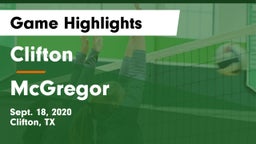 Clifton  vs McGregor  Game Highlights - Sept. 18, 2020