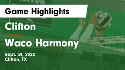 Clifton  vs Waco Harmony Game Highlights - Sept. 30, 2022