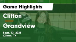 Clifton  vs Grandview  Game Highlights - Sept. 12, 2023