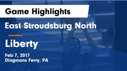 East Stroudsburg North  vs Liberty  Game Highlights - Feb 7, 2017