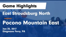 East Stroudsburg North  vs Pocono Mountain East Game Highlights - Jan 25, 2017