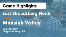 East Stroudsburg North  vs Minisink Valley  Game Highlights - Dec. 28, 2018