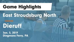 East Stroudsburg North  vs Dieruff  Game Highlights - Jan. 3, 2019