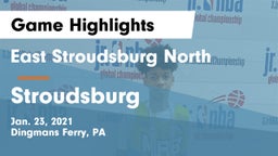 East Stroudsburg North  vs Stroudsburg  Game Highlights - Jan. 23, 2021