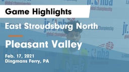 East Stroudsburg North  vs Pleasant Valley  Game Highlights - Feb. 17, 2021