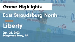 East Stroudsburg North  vs Liberty  Game Highlights - Jan. 21, 2022
