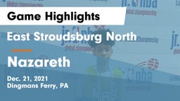 East Stroudsburg North  vs Nazareth  Game Highlights - Dec. 21, 2021