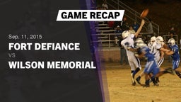 Recap: Fort Defiance  vs. Wilson Memorial  2015