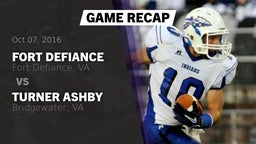 Recap: Fort Defiance  vs. Turner Ashby  2016