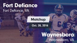 Matchup: Fort Defiance High vs. Waynesboro  2016