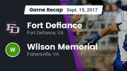 Recap: Fort Defiance  vs. Wilson Memorial  2017