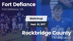 Matchup: Fort Defiance High vs. Rockbridge County  2017