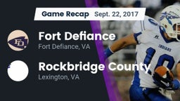 Recap: Fort Defiance  vs. Rockbridge County  2017
