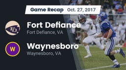 Recap: Fort Defiance  vs. Waynesboro  2017