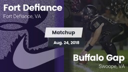 Matchup: Fort Defiance High vs. Buffalo Gap  2018