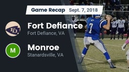 Recap: Fort Defiance  vs. Monroe  2018