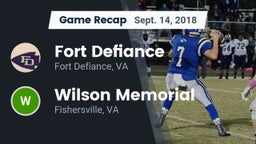 Recap: Fort Defiance  vs. Wilson Memorial  2018