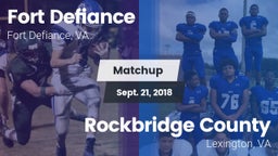 Matchup: Fort Defiance High vs. Rockbridge County  2018