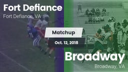 Matchup: Fort Defiance High vs. Broadway  2018