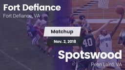 Matchup: Fort Defiance High vs. Spotswood  2018