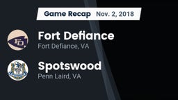 Recap: Fort Defiance  vs. Spotswood  2018